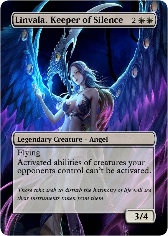 Linvala Keeper of Silence Custom Art Foil or by