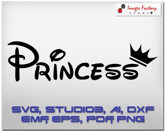 Download Princess logo cuttable Cricut Design Space Silhouette