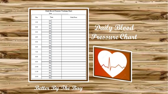 printable blood pressure chart for morning and night