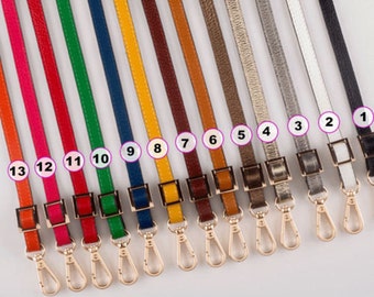 Genuine Leather Purse Strap Adjustable Crossbody Shoulder Replacement Handbag Handle style K06