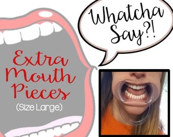 Whatcha Say?! Game Large Mouth Pieces - Extra Mouth Props - Party Game - Dentist Mouth Opener Game - Cheek Retractors - Open Mouth