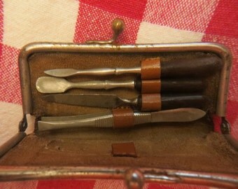 Vintage travel manicure set made in Germany w/ free ship