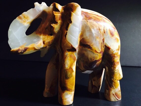 onyx elephant statue