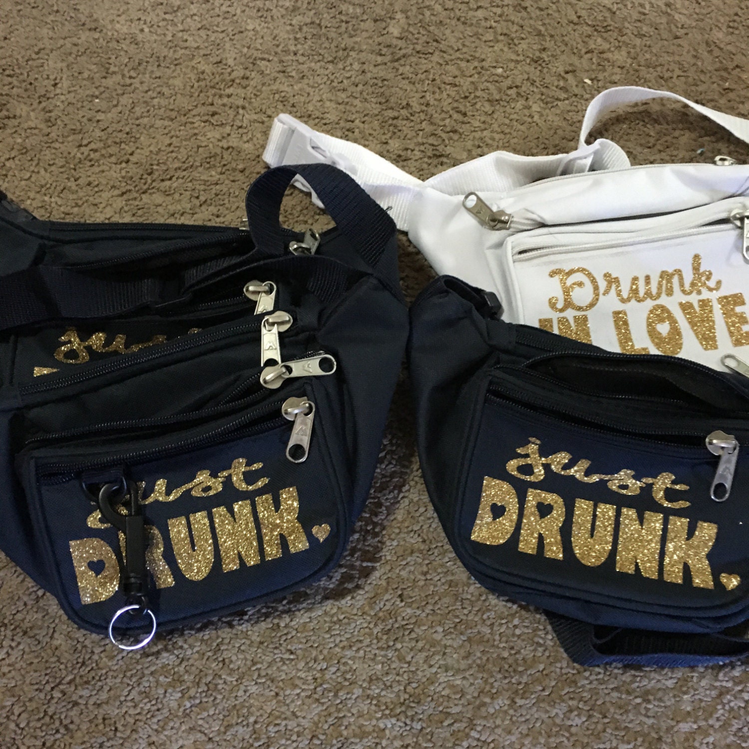 Set of Personalized /Custom Fanny Packs by HipsterFannyPacks