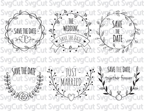 Free Free 117 Wedding Date Svg SVG PNG EPS DXF File