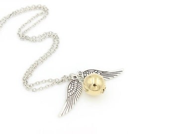 Harry Potter Golden Snitch Necklace