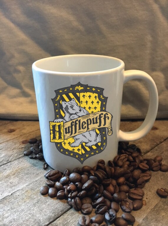 Harry Potter Inspired Coffee Mug Hufflepuff Crest Coffee Mug
