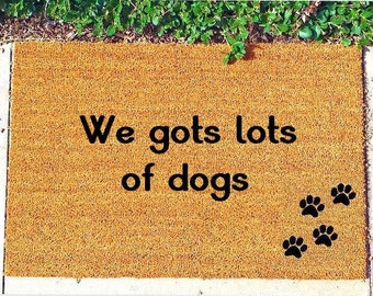 dog custom mat doormat