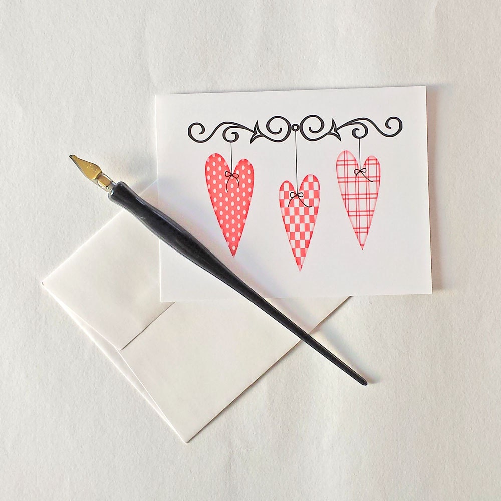 Notecard Set Blank Note Card Gift Set For Her by PaperOrnamentals