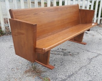 Mid Century Modern Style Wooden Bench Seat