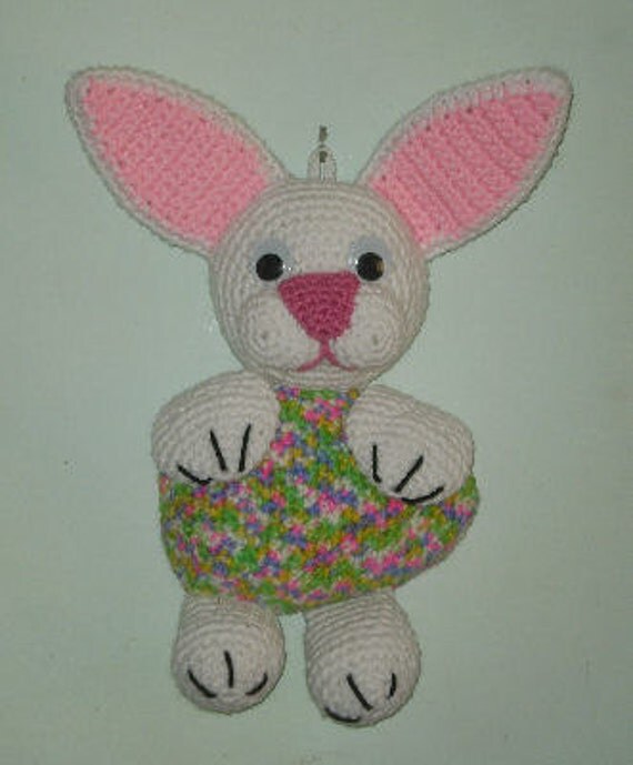 Easter Bunny Wall Hanging Crochet Pattern by stormyzcrochet