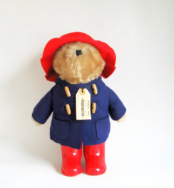 paddington bear stuffed animal vintage