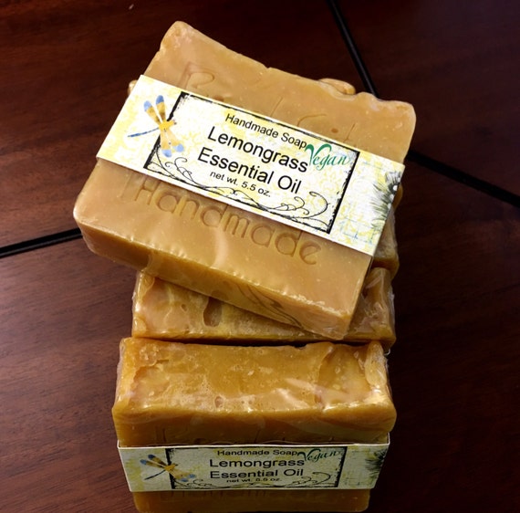 Lemongrass Essential Oil Cold Process Soap