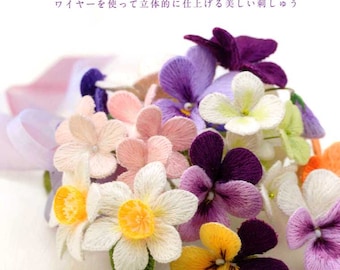 Beautiful 3D Floral Embroidery - Japanese Craft Book