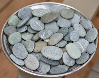 Alaska River rocks bulk - Vase filler - River stone - Wedding stones- Blessing stones - Pebble art - Painting stones - Stone art - 50 Small