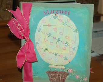 Bohemian Balloon Baby Memory Book