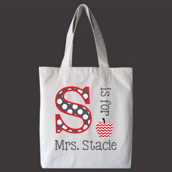 custom teacher tote bags