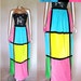 Teesside colorblock velvet skirt | vintage velvet skirt | vintage 60s skirt