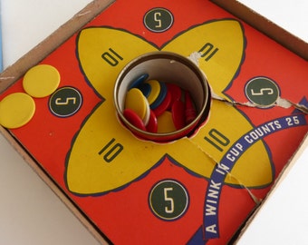 Vintage Whitman Peter Pan Tiddledy Winks Game