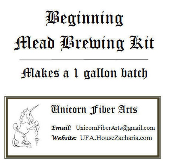 Beginning Mead Brewing Kit