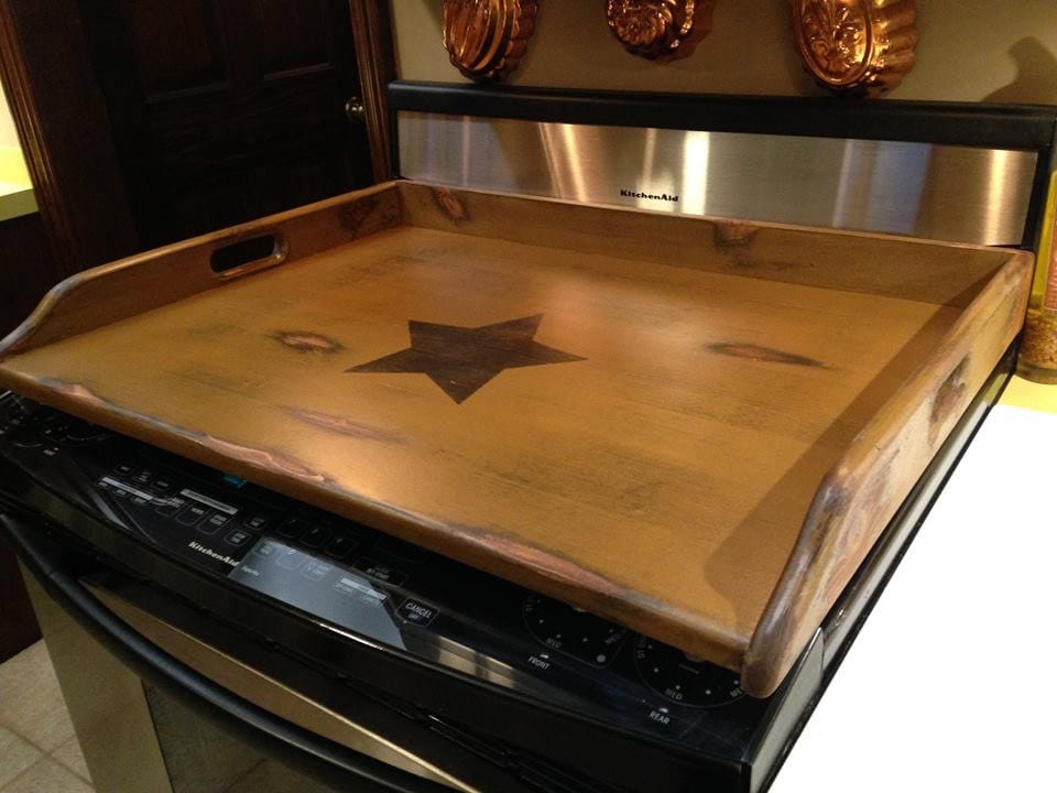 Primitive Wood Stove Top Cover Noodle Board cutting board Can I Put A Wooden Cutting Board In The Oven