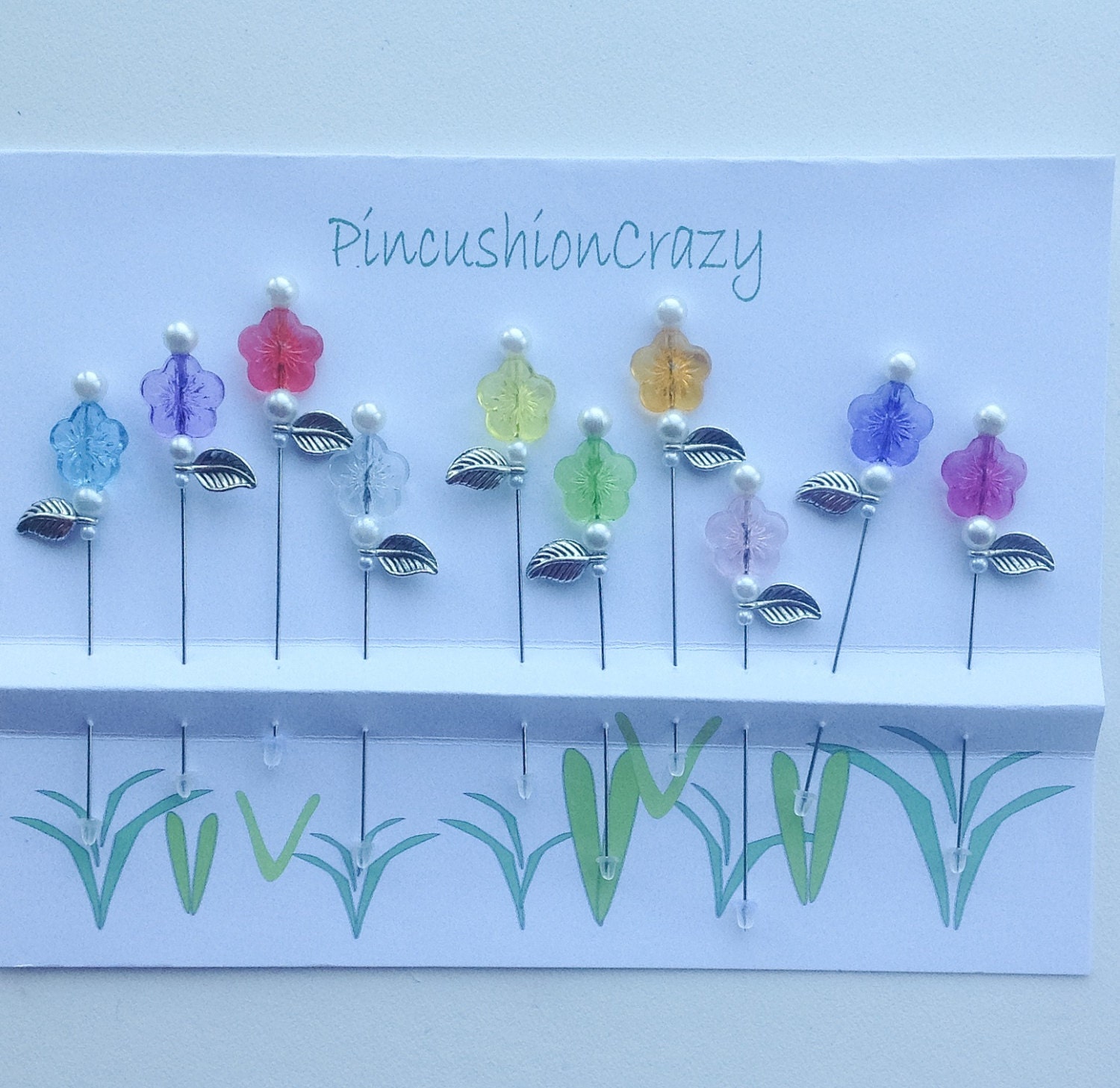 3inch Flower Pins Decorative Sewing Pins Flower Stick