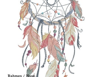 Dreamcatcher Nr.5 Doodle 7x11.75" 18x30 cm Machine Embroidery Design