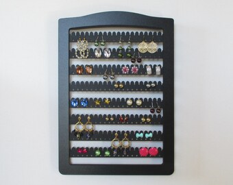 jewelry storage, Earring holder, JEWELRY RACK, 8 bars hold up to 160 pairs, earring display, earring stand