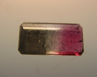 Faceted Watermelon Tourmaline Gemstone - 2.5 carats