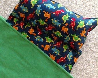 Personalized Nap Mat. Great for daycare, preschool or kindergarten, boys. Dinosaurs.