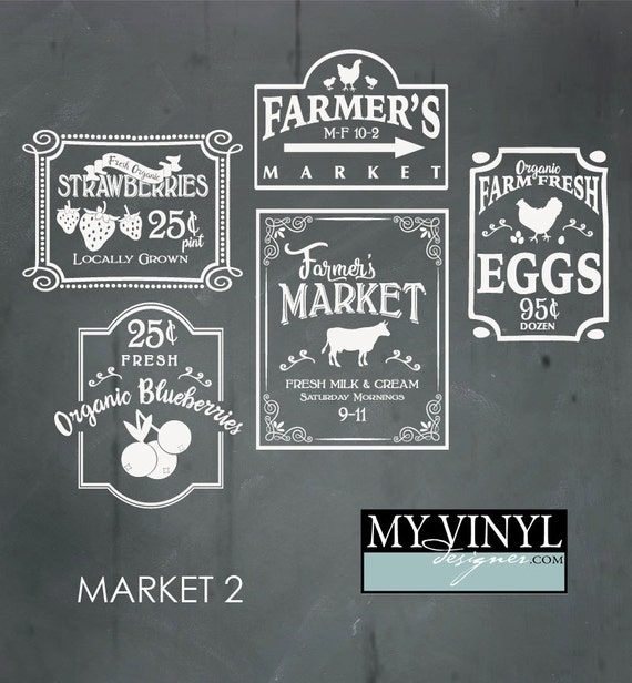 Download Farmer's Market SVG Files Kitchen and Home Cuttable SVG