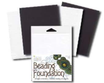 Small Beading Foundation 2 Black and 2 White Sheets
