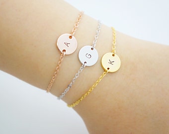 Personalized Bracelet, Monogram Bracelet, Initial Bracelet, Friendship Bracelet, Bridesmaid Gifts, Christmas gift for her, monogram jewelry