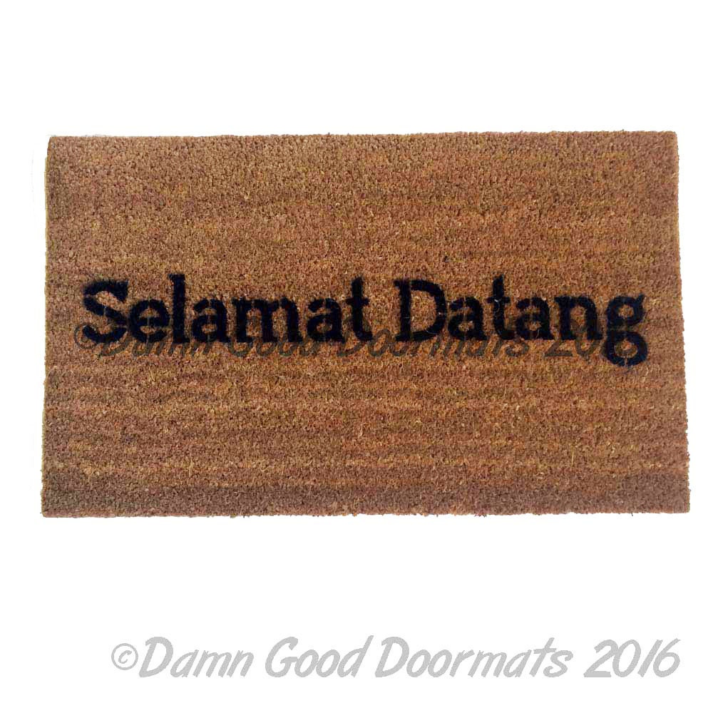 Selamat Datang Indonesian doormat floor mat
