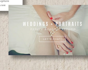 INSTANT DOWNLOAD - Business Card Template - Wedding Photographer Moo Business Cards - Digital Photoshop Templates - Design By Bittersweet