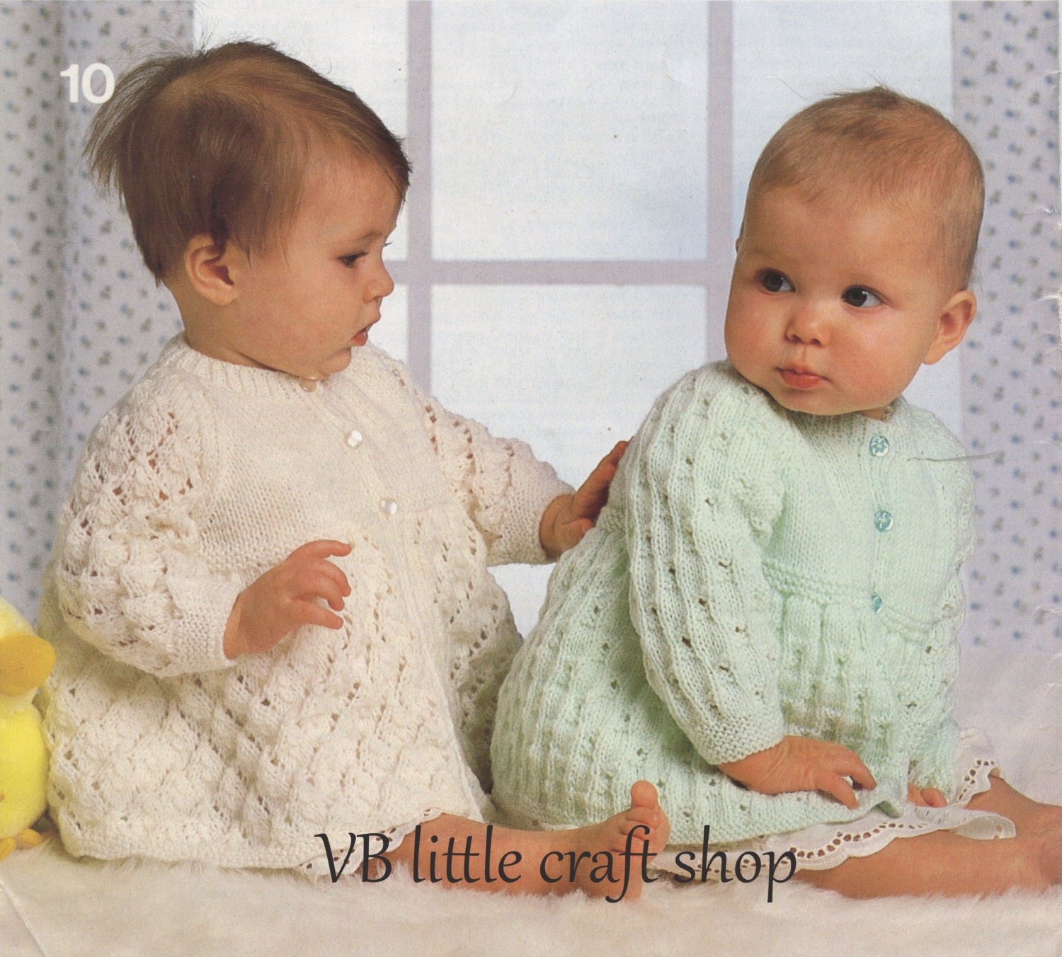 Baby's matinee jackets knitting pattern. Instant PDF