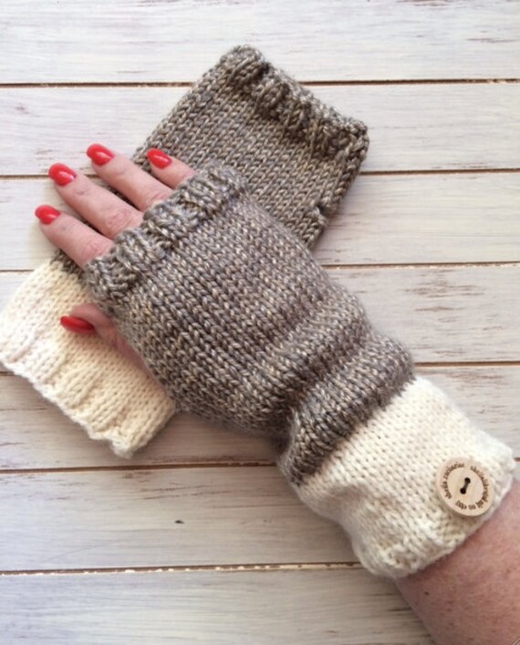 Hand Knit Fingerless Mitts Perfect for Gift Giving or For