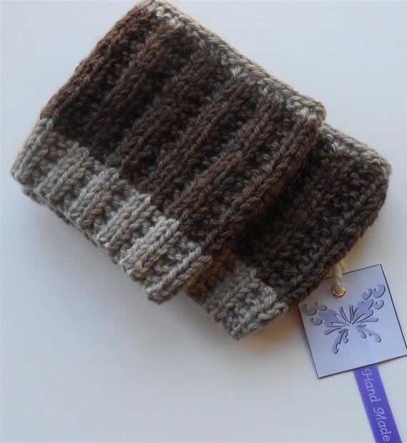 Brown Ear Warmer Knit Headband Knitted Headwear Knit