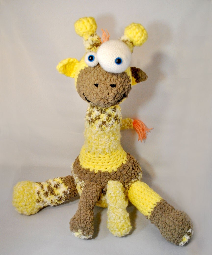 Crochet Pattern - Plush Goofy Giraffe - Amigurumi - Zoo ...