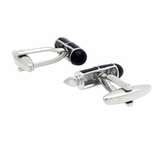 Black Fountain Pen Cufflinks by cuffcuff on Etsy