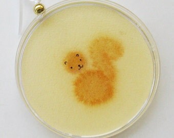 Petri Dish Ornament P5: Chubby Squirrel Microbe