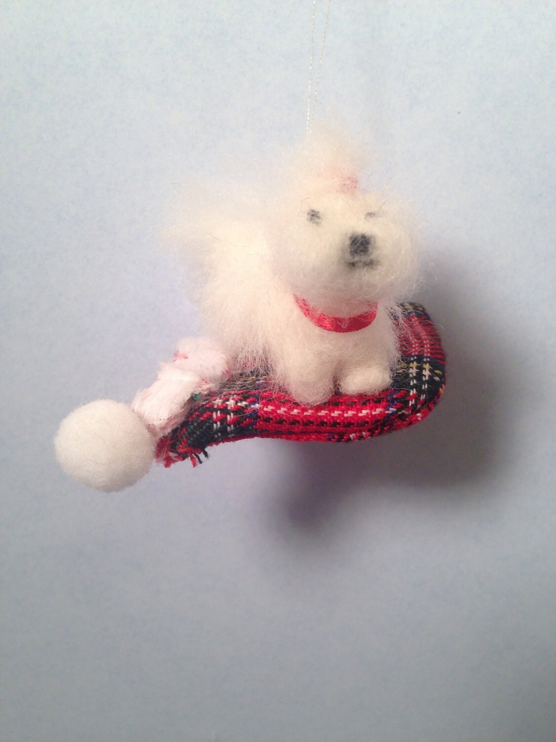 Maltese Christmas tree ornament Ready to ship