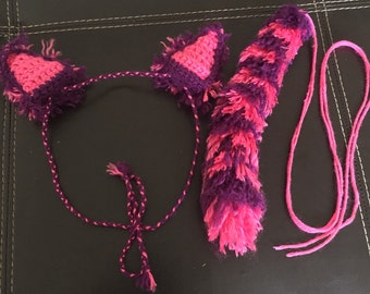 Cheshire Cat Ear and Tail Set, Child Size