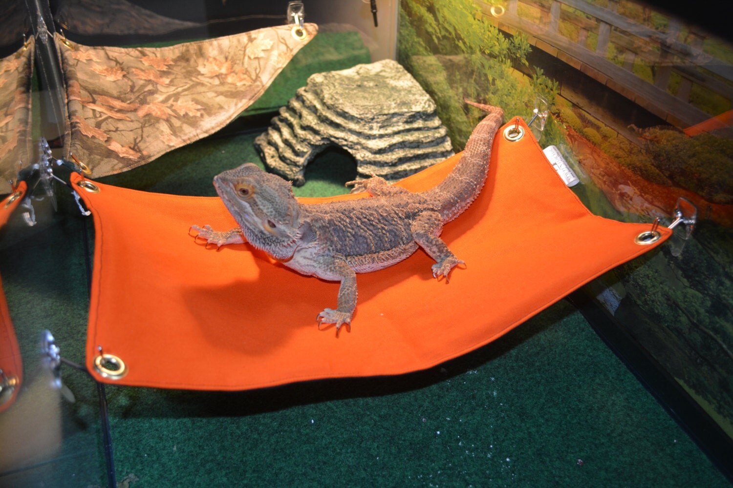 Bearded Dragon Hammock Bed Orange