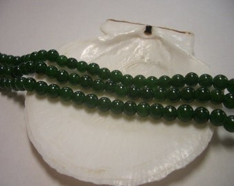 Green Jade beads 4mm, dark green, natural Jade beads, round beads, 4mm gemstone beads, 4mm beads, great quality Jade, 4mm green Jade beads