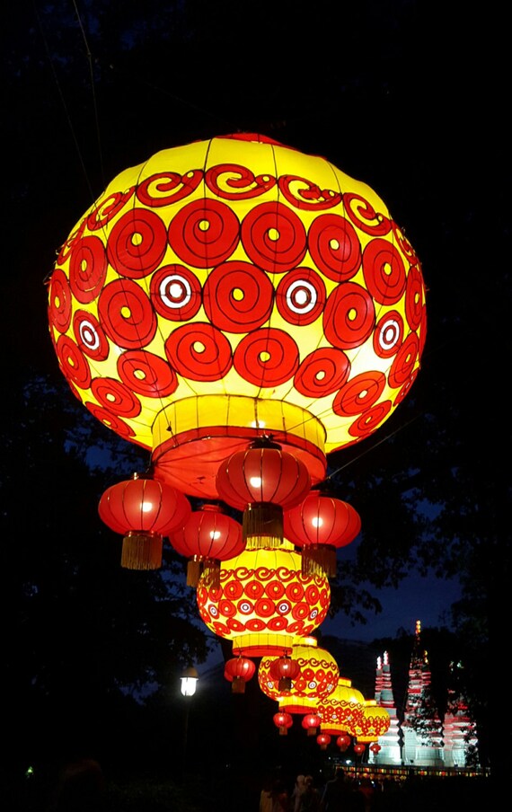 Items similar to Japanese Lantern Festival Lights Lanterns Photography Photo for Download or
