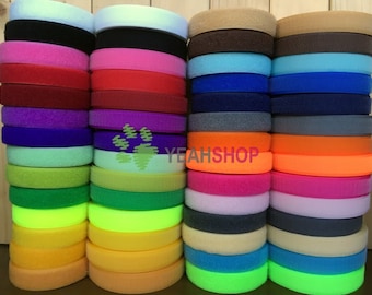 20mm Sew on Velcro Hook and Loop Tape - 100% Nylon - 2 Meters - 28 Colors Available