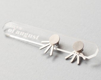 Ear jacket, earrings, handmade earrings, stainless steel earrings, versatile earrings, geometric earrings, stud earrings, versatile earrings