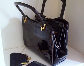 Koret Black Patent Leather Purse