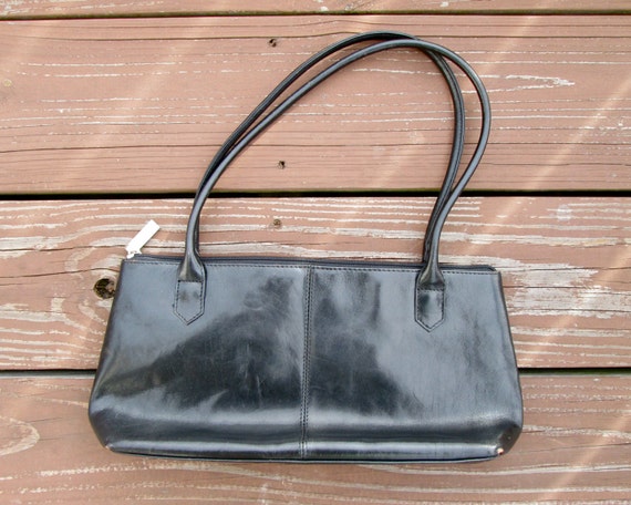 SALE: HOBO International Leather Handbag Black Evening Purse